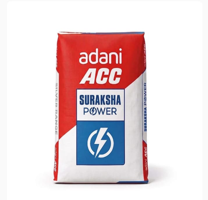 Adani ACC  Suraksha Power PPC Cement,50 kg Bag