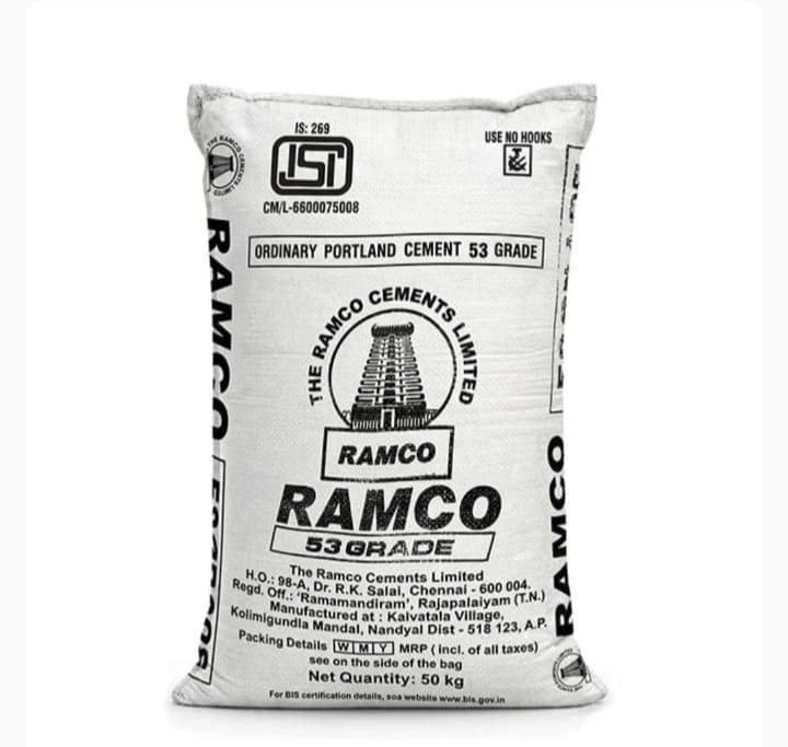 RAMCO Cement OPC 53 Grade,50 kg Bag
