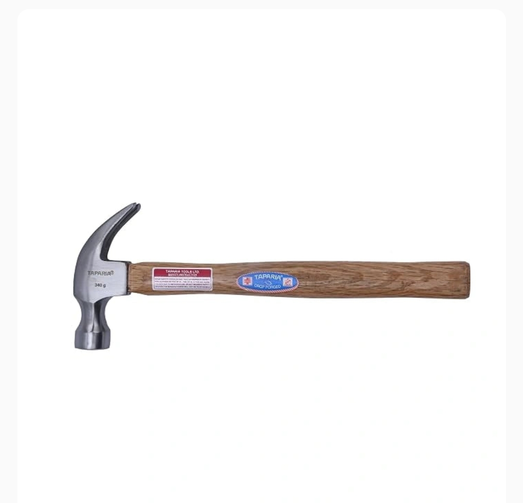 Taparia claw Hammer with Handle,340gms